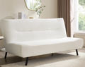 Ashley Sofa Bed, White Boucle