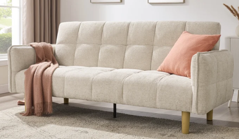 Julian Sofa Bed, Beige Chenille